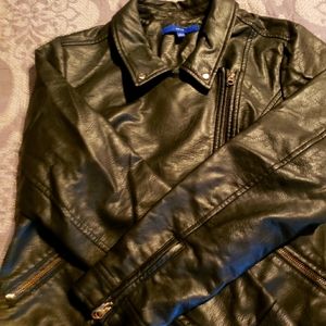 Faux leather jacket
